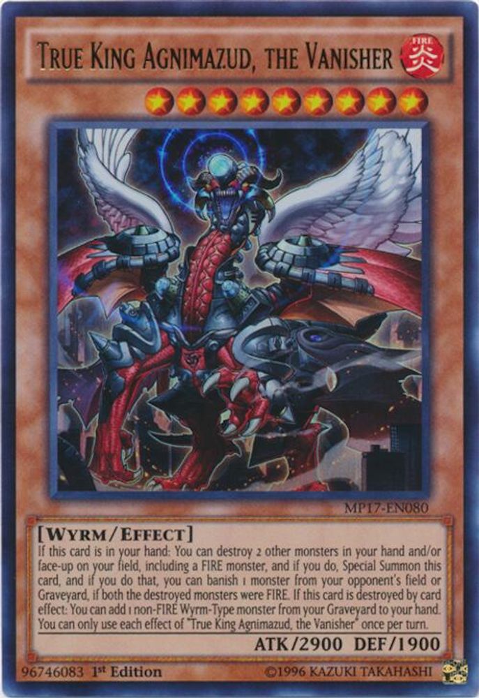 Vrai roi Agnimazud, le Vanisher [MP17-EN080] Ultra Rare 