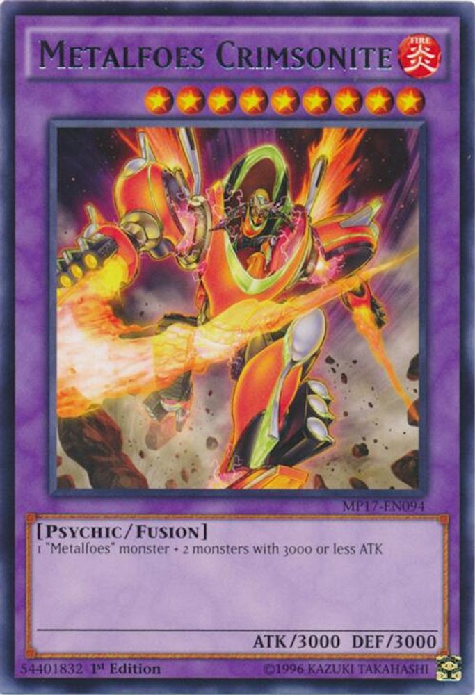 Metalfoes Crimsonite (MP17-EN094) - Rare