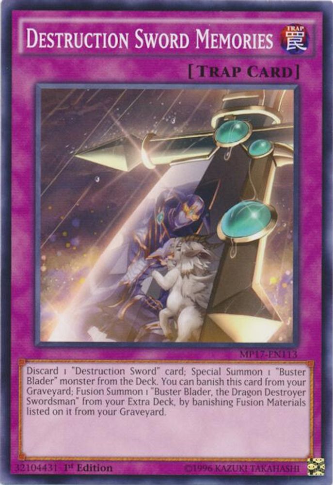 Destruction Sword Memories (MP17-EN113) - Common