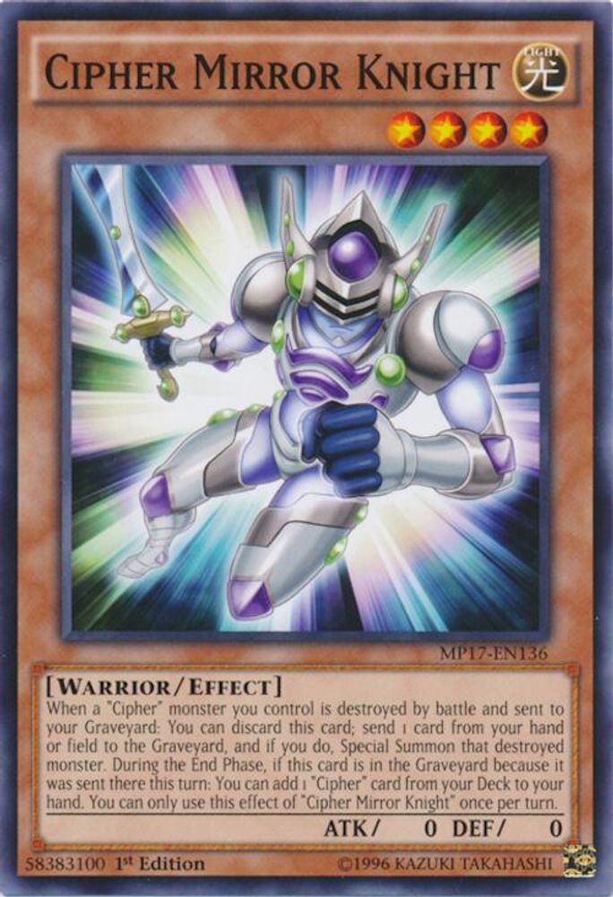 Cipher Mirror Knight (MP17-EN136) - Common