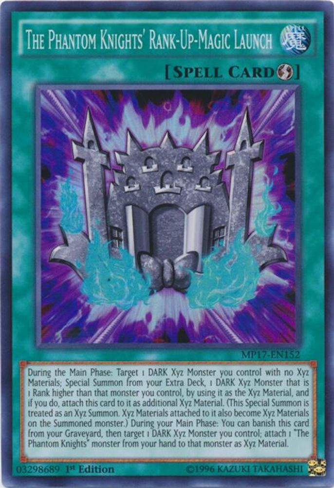 The Phantom Knights' Rank-Up-Magic Launch (MP17-EN152) - Super Rare