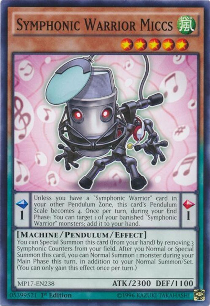 Symphonic Warrior Miccs [MP17-EN238] Commun 