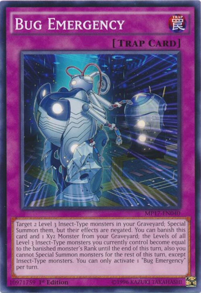 Urgence de bug [MP17-EN040] Commun 
