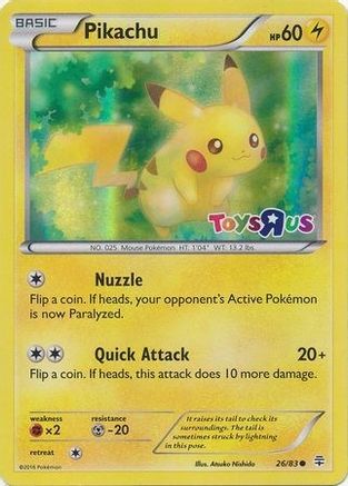Pikachu (Toys R Us) 026/83  - Holofoil - Promo