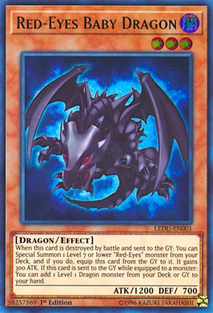 Red-Eyes Baby Dragon (LEDU-EN001) - Ultra Rare