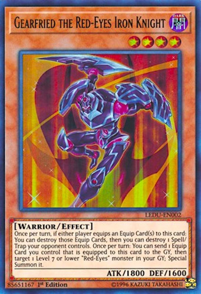 Gearfried le chevalier de fer aux yeux rouges [LEDU-EN002] Ultra Rare 