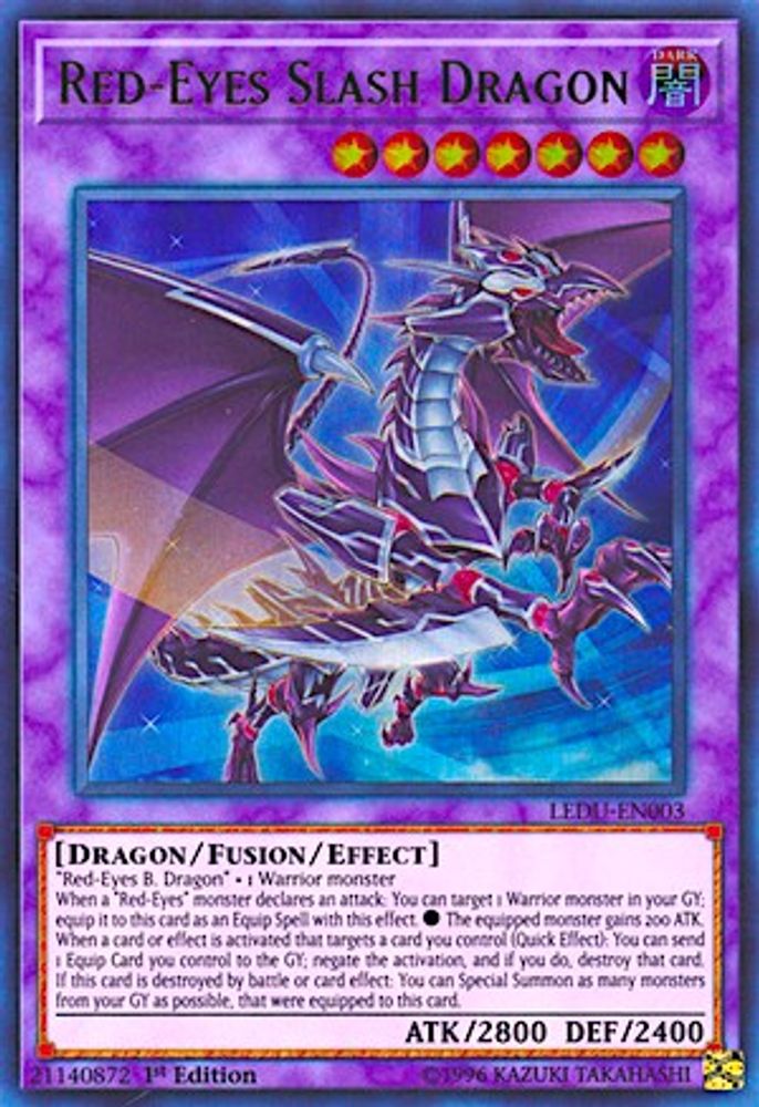 Dragon Slash aux Yeux Rouges [LEDU-EN003] Ultra Rare 