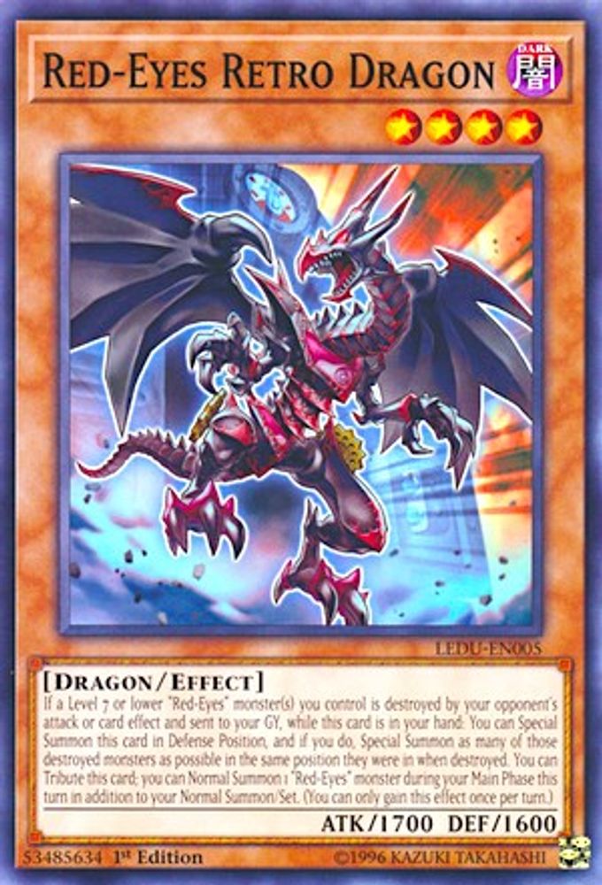 Dragon rétro aux yeux rouges [LEDU-EN005] Commun 