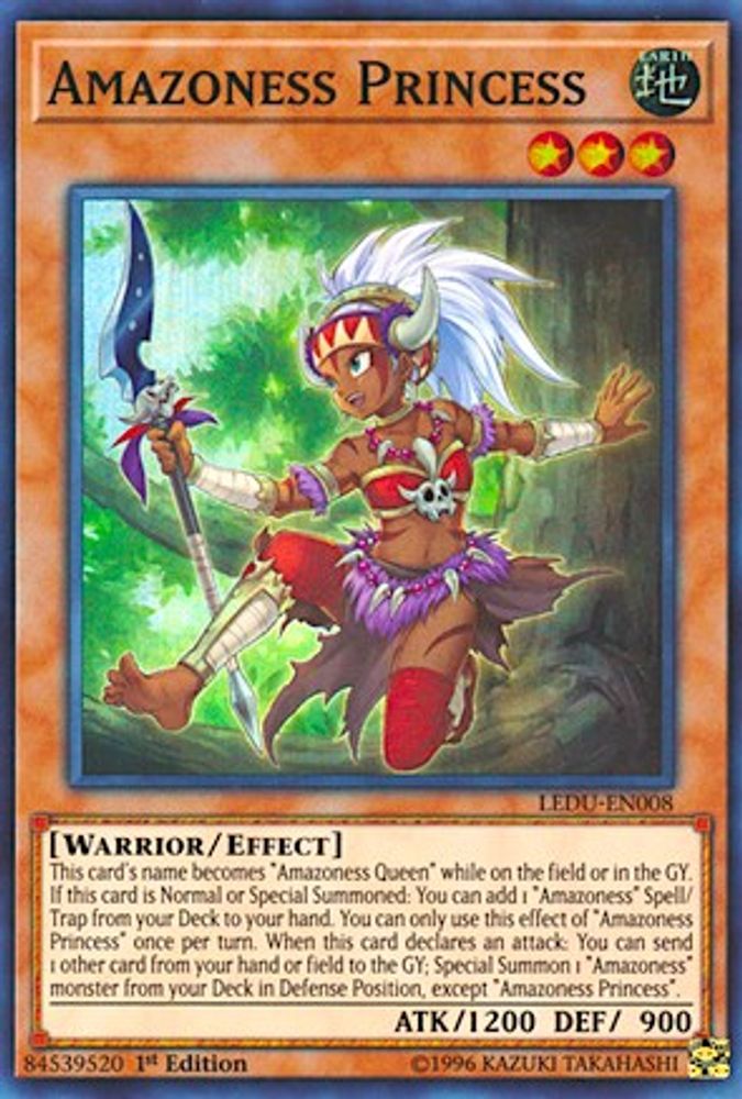 Amazoness Princess (LEDU-EN008) - Super Rare