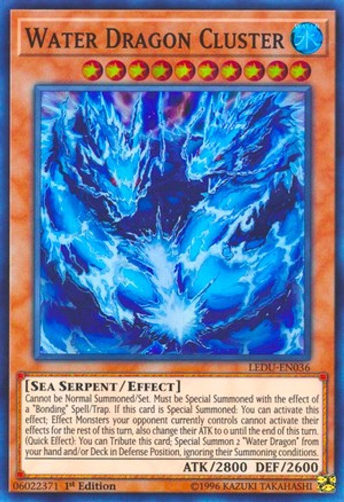 Water Dragon Cluster (LEDU-EN036) - Super Rare