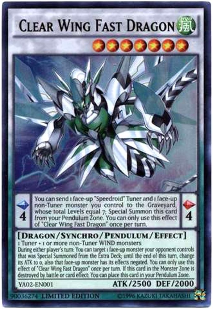 Clear Wing Fast Dragon (YA02-EN001) - Ultra Rare