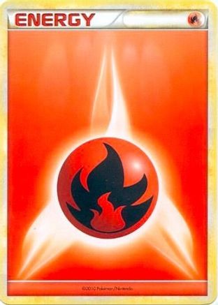 Fire Energy (style HGSS non numéroté 2010) [Cartes de ligue et de championnat] 