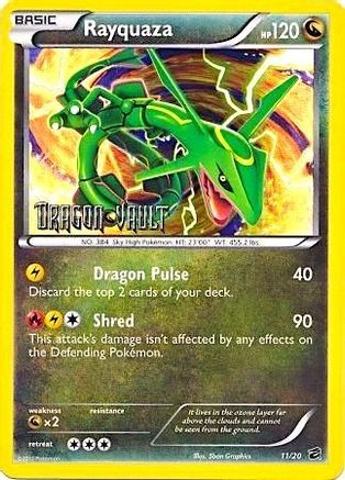 Rayquaza - 11/20 (Dragon Vault)/20  - Holofoil - Promo