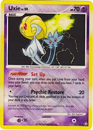 Uxie (League Promo) 043/146  - Reverse Holofoil - Promo