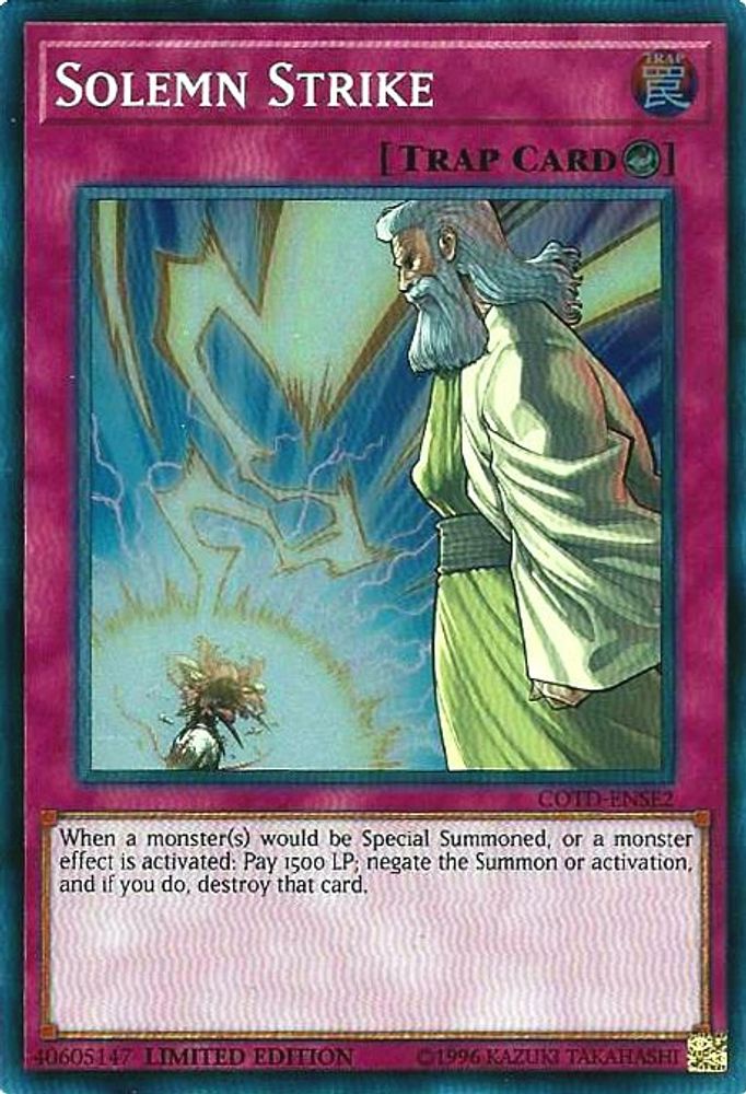 Solemn Strike (COTD-ENSE2) - Super Rare