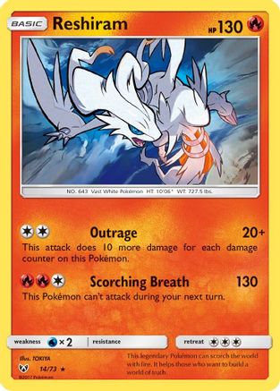 Reshiram 014  - Holofoil - Holo Rare