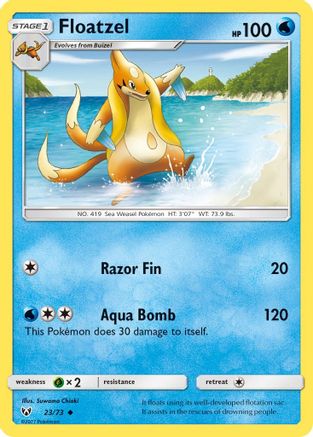 Floatzel 023/73  - Uncommon