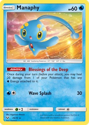 Manaphy 025  - Holofoil - Holo Rare