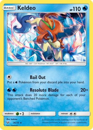 Keldeo 026  - Holofoil - Holo Rare