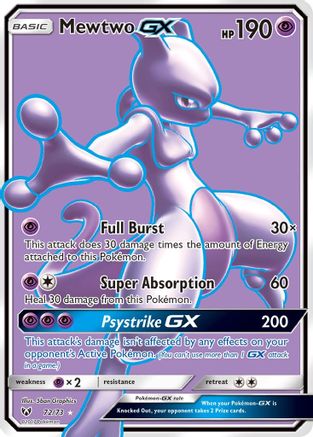 Mewtwo GX (Full Art) 072  - Holofoil - Ultra Rare