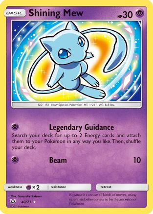 Shining Mew 040  - Holofoil - Shiny Holo Rare