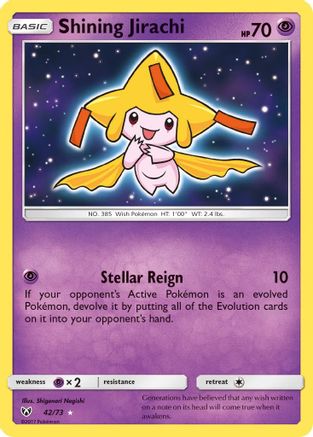 Shining Jirachi 042  - Holofoil - Shiny Holo Rare