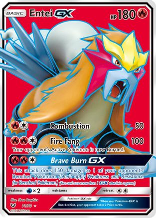 Entei GX (Full Art) 071  - Holofoil - Ultra Rare