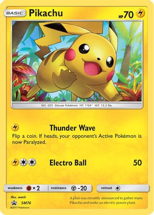 Pikachu SM76  - Holofoil - Promo