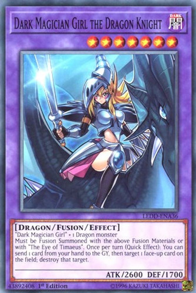 Fille magicienne noire le chevalier dragon [LEDD-ENA36] Commune 