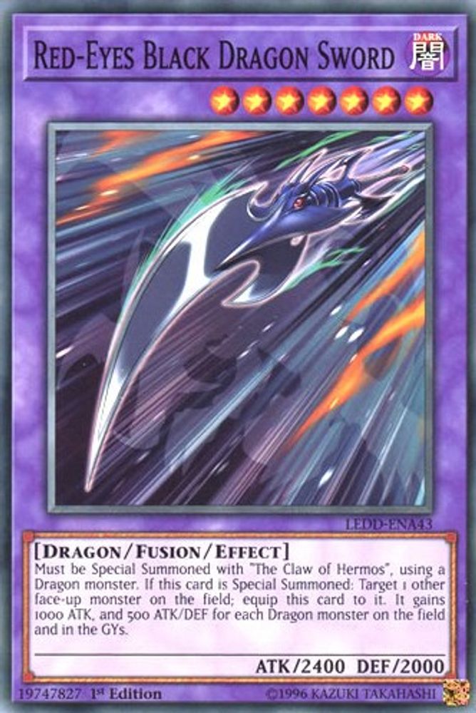 Épée de dragon noir aux yeux rouges [LEDD-ENA43] 