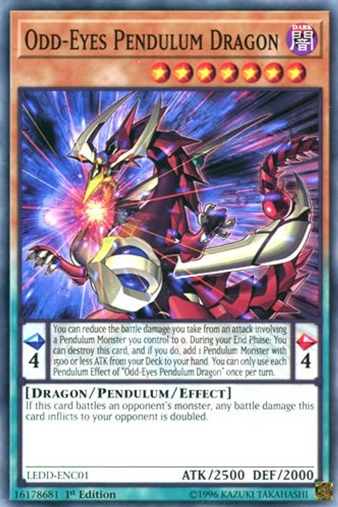 Odd-Eyes Pendulum Dragon (LEDD-ENC01) - Common