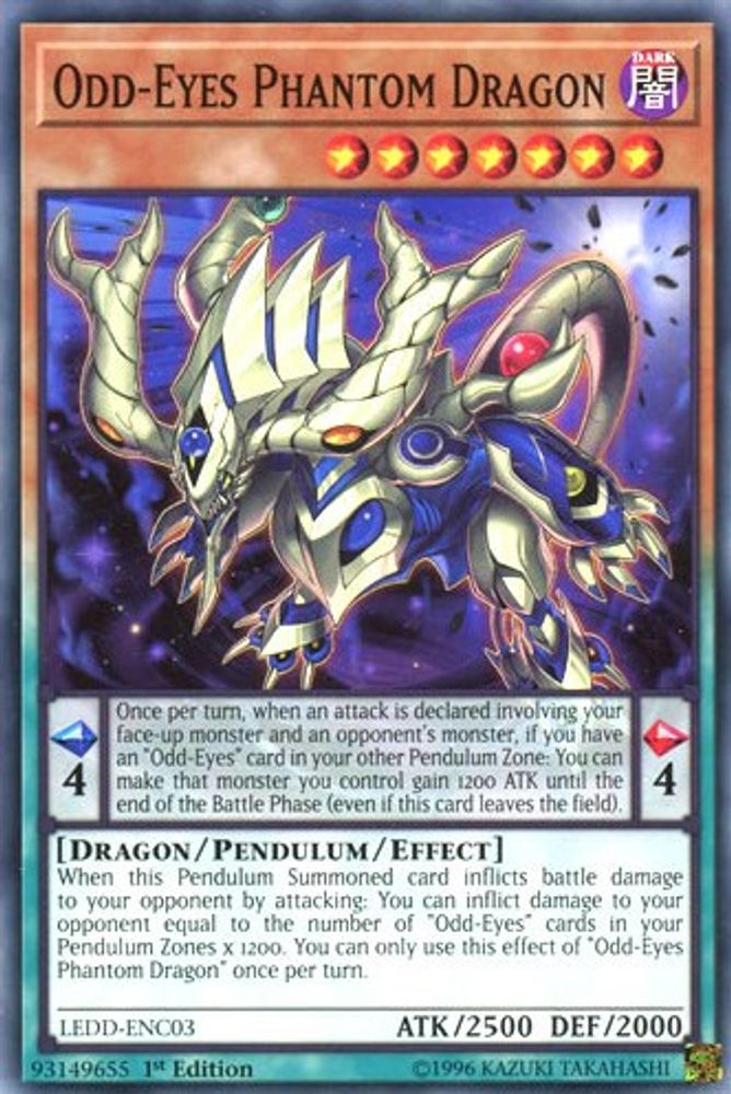 Odd-Eyes Phantom Dragon (LEDD-ENC03) - Common