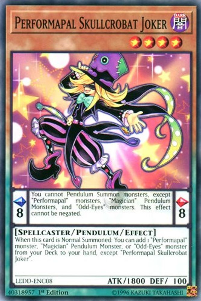 Joker Skullcrobat Performapal [LEDD-ENC08] Commun