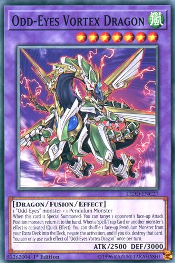 Odd-Eyes Vortex Dragon (LEDD-ENC27) - Common