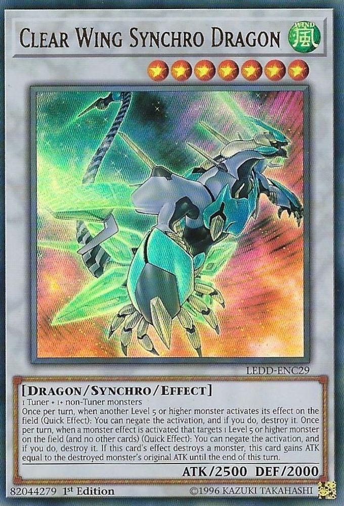 Clear Wing Synchro Dragon (LEDD-ENC29) - Ultra Rare