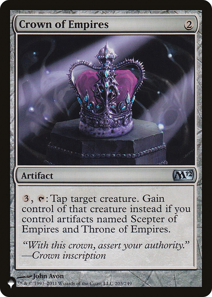 Couronne des Empires [La liste] 