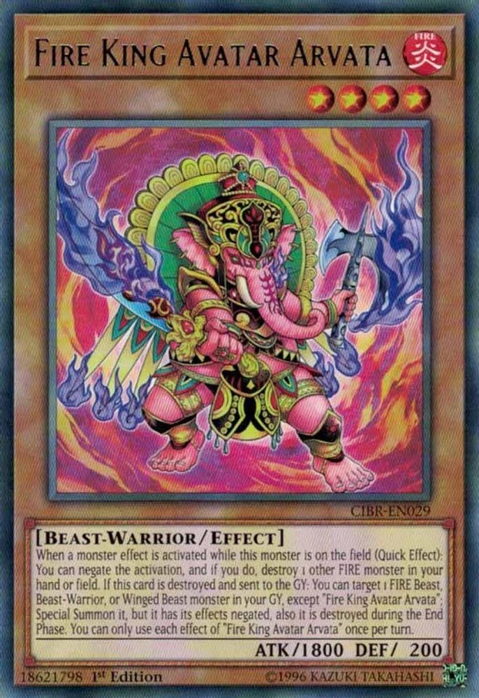 Fire King Avatar Arvata (CIBR-EN029) - Rare