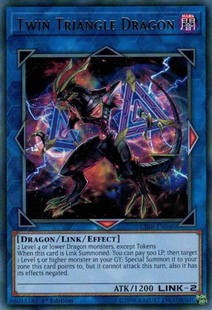 Twin Triangle Dragon (CIBR-EN046) - Rare