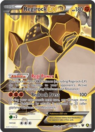 Regirock EX - 43a/124/124  - Holofoil - Promo