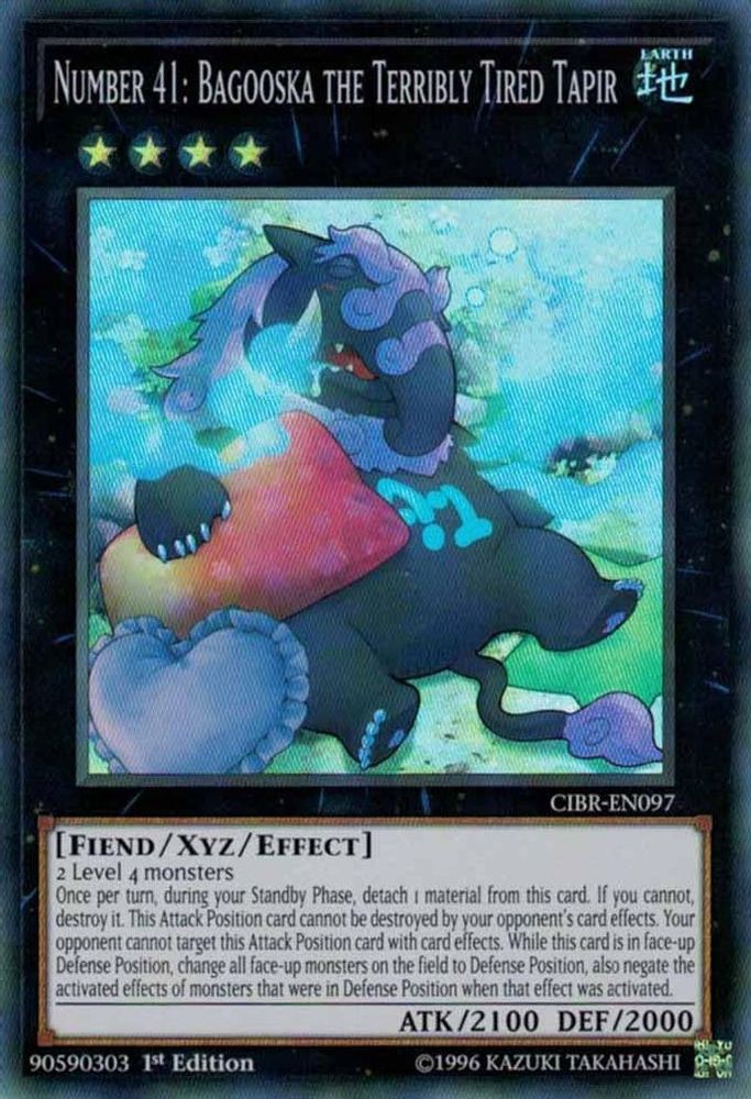 Number 41: Bagooska the Terribly Tired Tapir (CIBR-EN097) - Super Rare