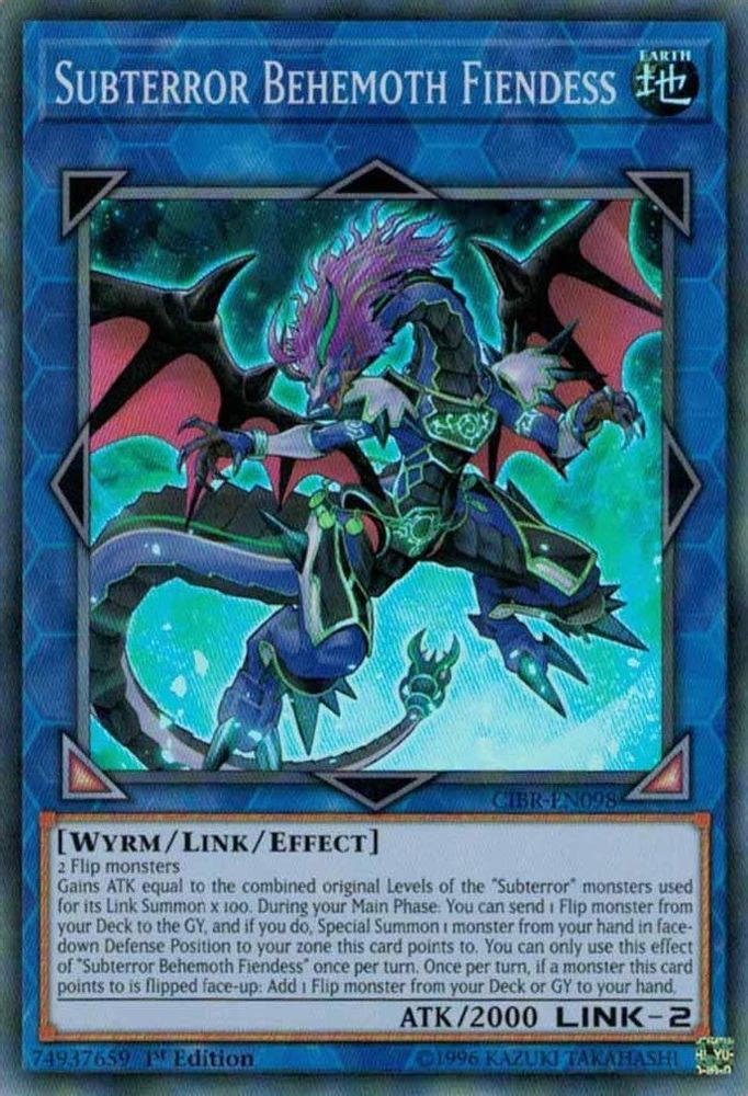 Subterror Behemoth Fiendess (CIBR-EN098) - Super Rare