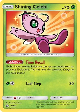 Shining Celebi (SM79) [Soleil et Lune : Promos Black Star] 