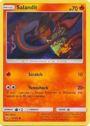 Salandit - 15/145 (Collection Promo)/145  - Holofoil - Promo