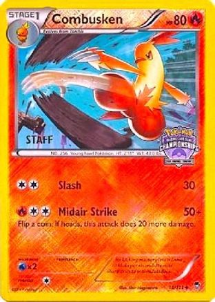 Combusken - 13/111 (Arena Cup Championships) [Staff]/111  - Reverse Holofoil - Promo
