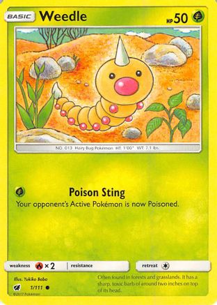 Weedle 001  - Common
