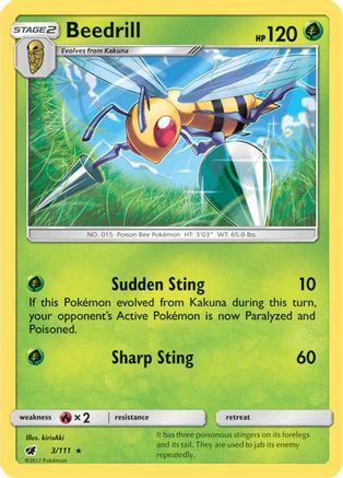Beedrill (3/111) [Soleil et Lune : Invasion pourpre] 