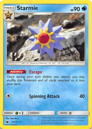 Starmie 016  - Rare