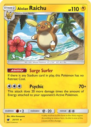Alolan Raichu (31/111) [Soleil et Lune : Invasion Pourpre] 