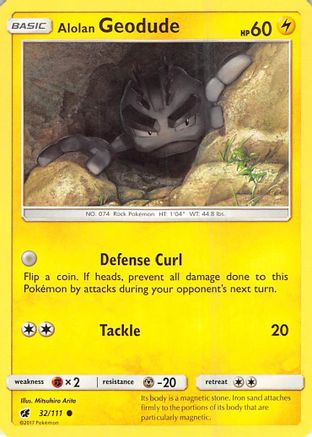 Alolan Geodude 032  - Common