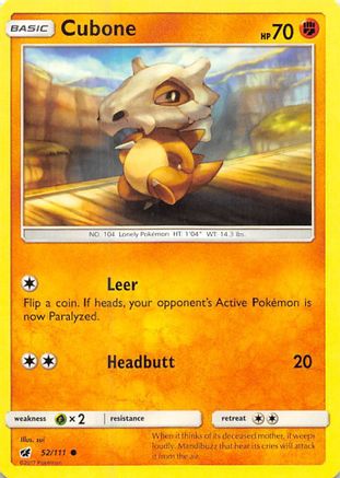 Cubone 052  - Common